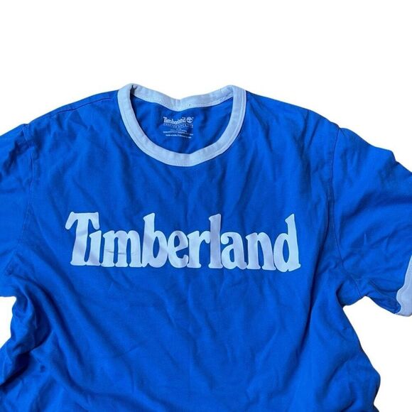 Y2K Timberland Spell Out Ringer T Shirt Small - Picture 2 of 4